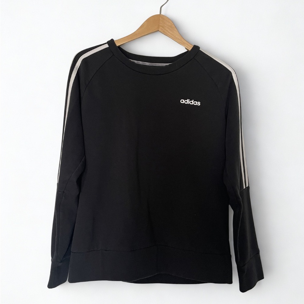 Adidas Women's Black Crewneck Sweatshirt